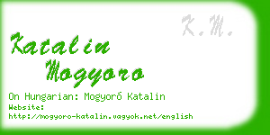 katalin mogyoro business card