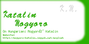katalin mogyoro business card
